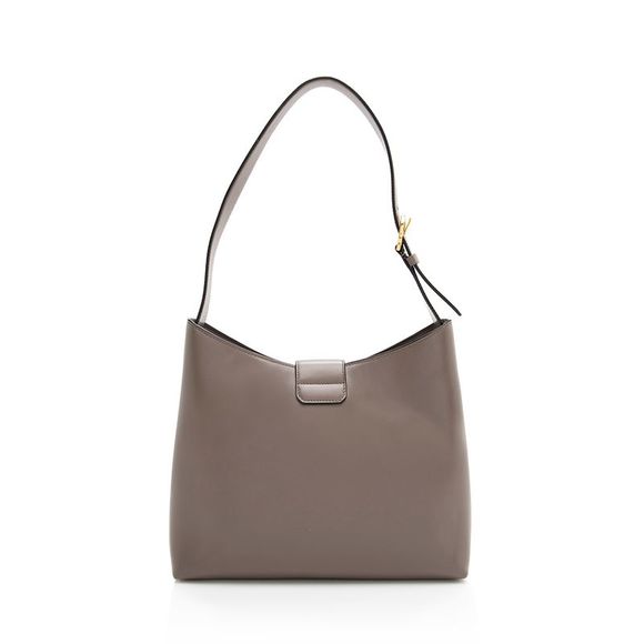 Salvatore Ferragamo Leather Gancio Trifolio Large Shoulder Bag - Picture 3 of 15